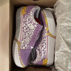 Vans Old Skool Stacked 'Wavy Daze' lilac platform sneakers